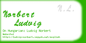 norbert ludvig business card
